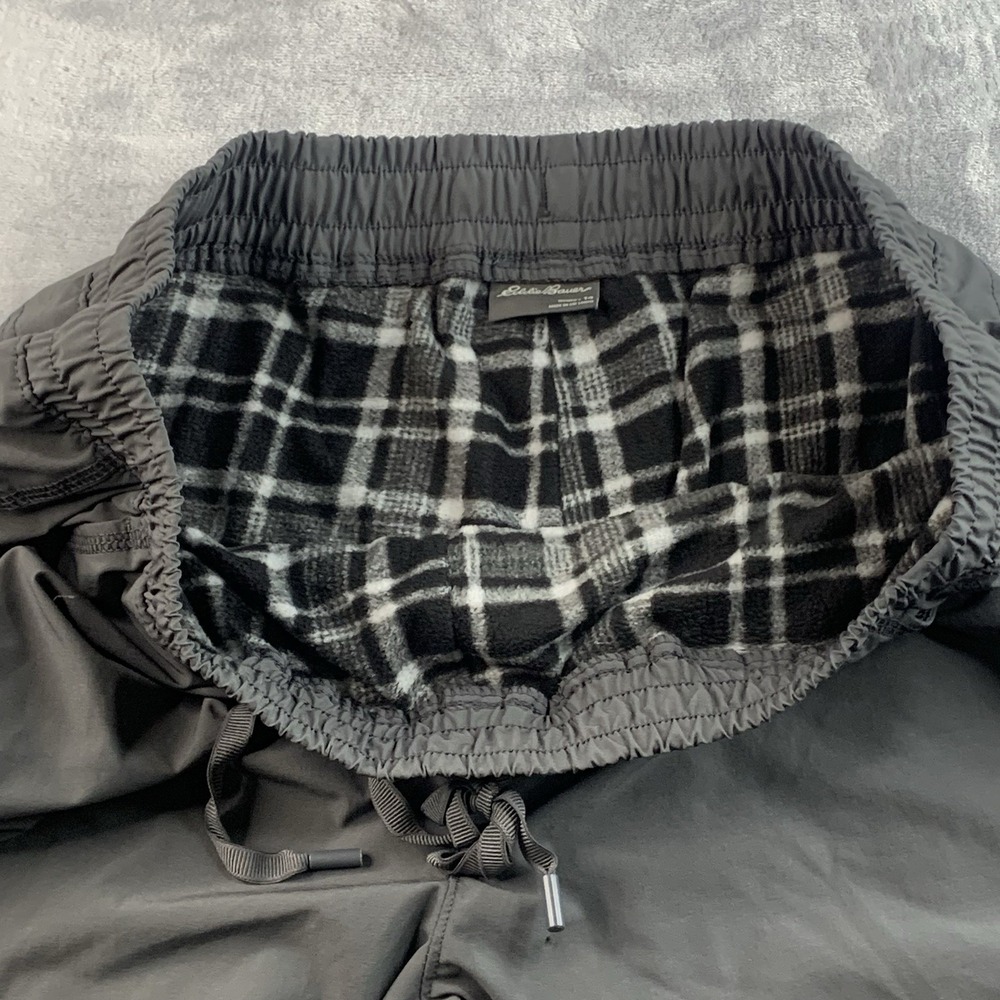 Eddie Bauer Polar Fleece‎ Lined Tech Pants Women's 14 Gray Cargo Warm Hiking - Picture 5 of 12